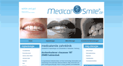 Desktop Screenshot of medicalsmile.de